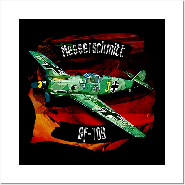 Messerschmitt BF-109 Wall Art by aeroloversclothing